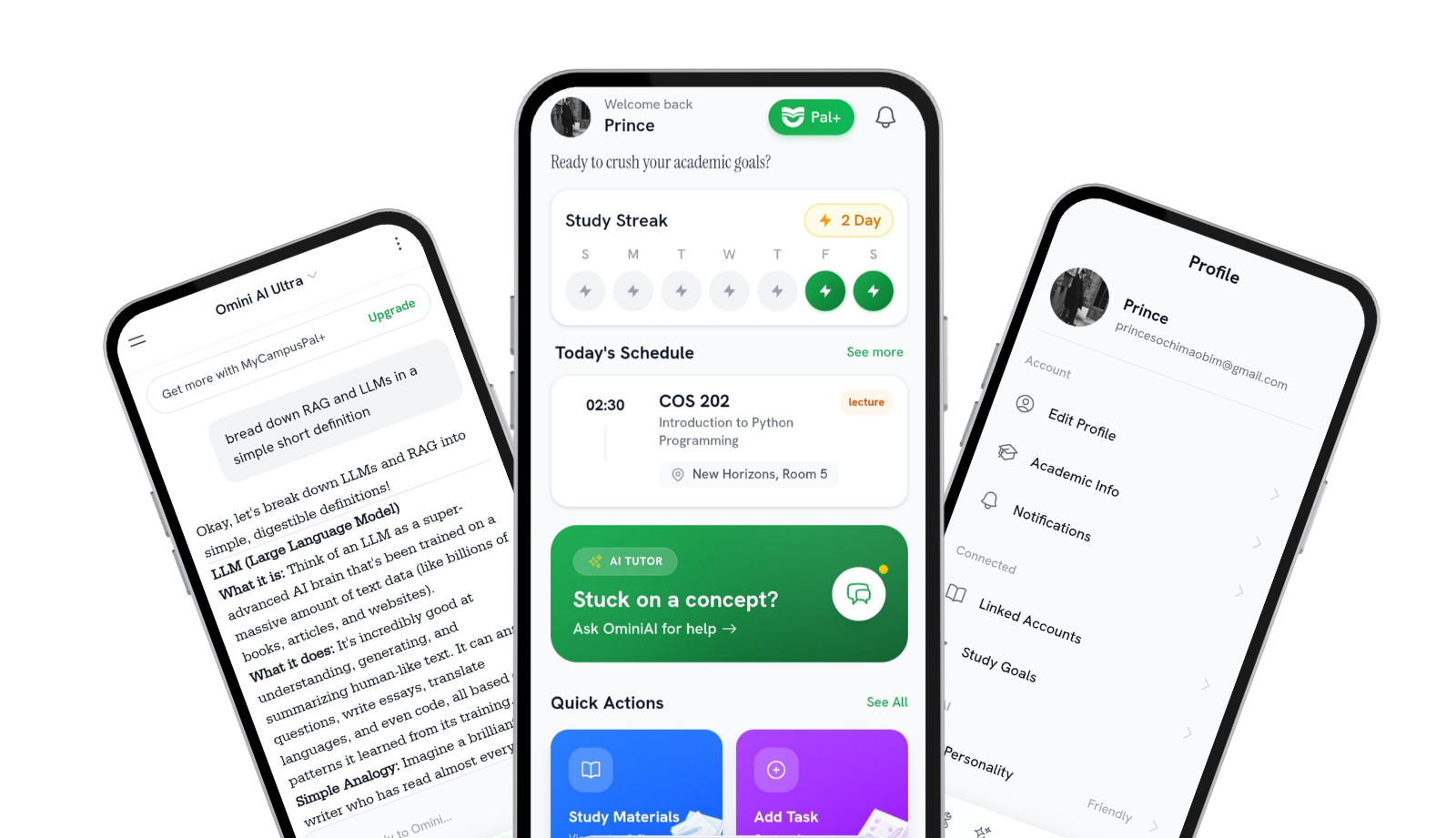 MyCampusPal App Mockups